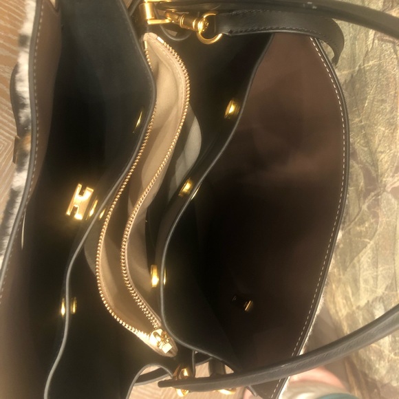 Authentic Leopard Tory Burch Lee Radziwill Double Bag. Pony Hair Italian suede - Picture 4 of 9